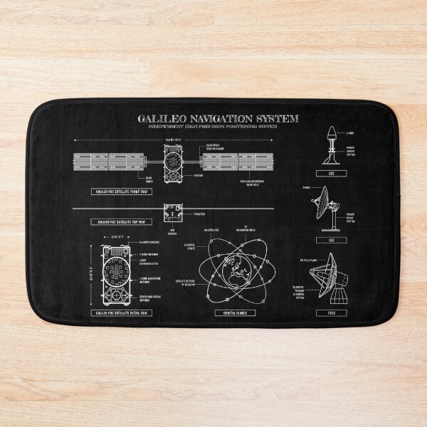 Item preview, Galileo Navigation System (Horizontal - White Stencil, No Background) designed and sold by BGALAXY.