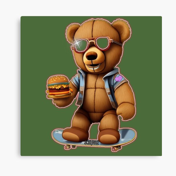 Artikel-Vorschau von Skater - Bär, Love Burger, designt und verkauft von TheBear25.