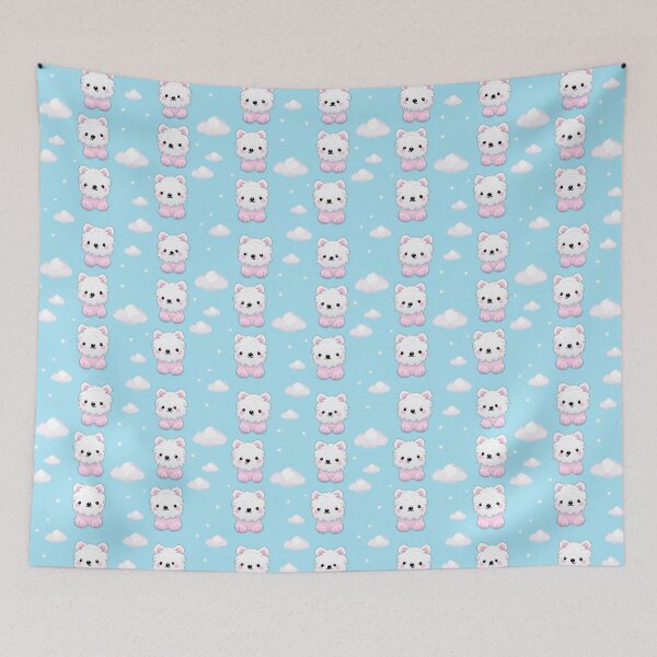 Item preview, Modern pattern with cheerful animal motifs designed and sold by Pflugart.