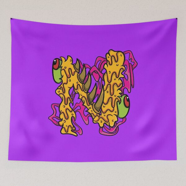 Item preview, Alphabet N Monster Design Illustration designed and sold by Cosmodoody.