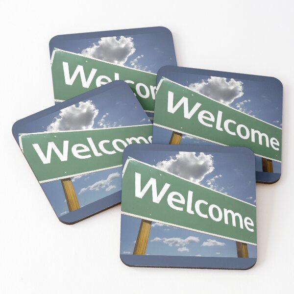 Item preview, road sign "welcome" designed and sold by ratchawoot.