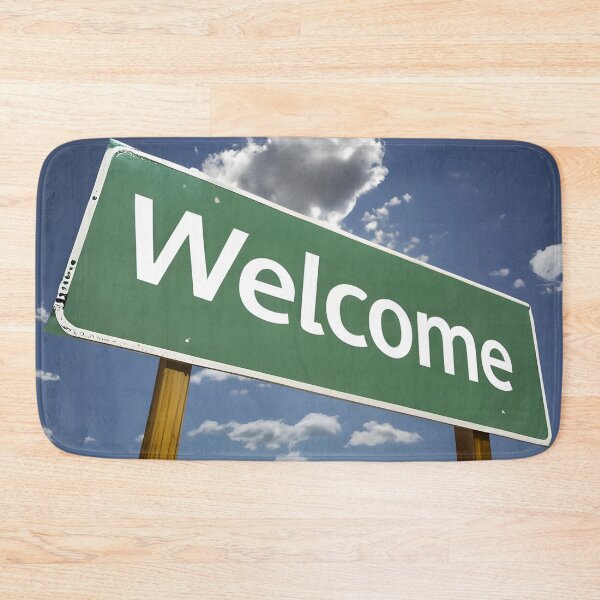 Item preview, road sign "welcome" designed and sold by ratchawoot.