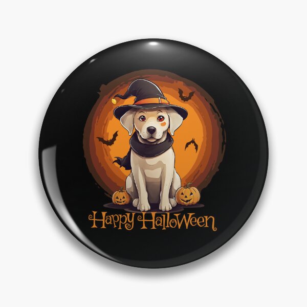 Item preview, Cute Labrador in Witch Hat designed and sold by ElCrocodel.