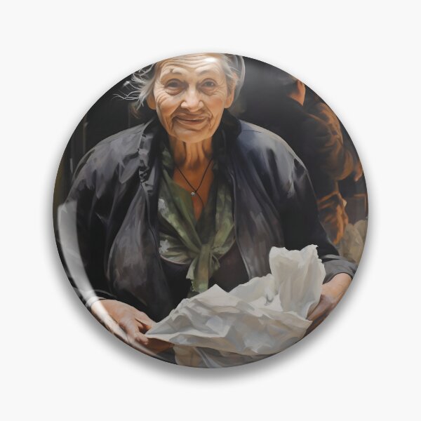 Item preview, old woman seller in the popular market designed and sold by Ai-TOUCH.