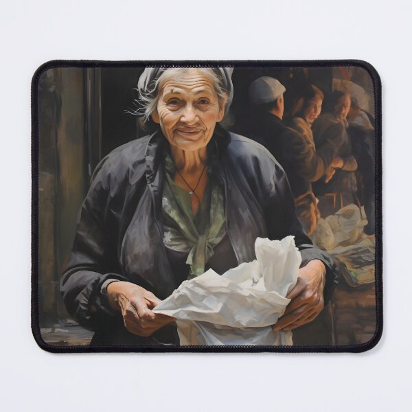 Item preview, old woman seller in the popular market designed and sold by Ai-TOUCH.