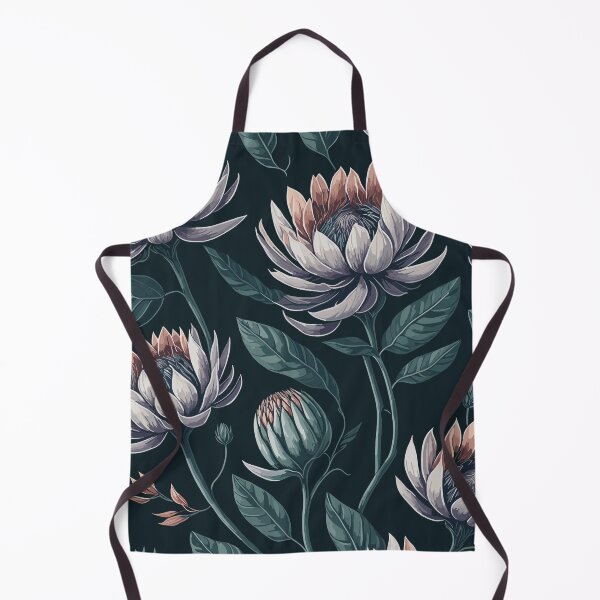 Item preview, Protea Flower and Leaves Pattern designed and sold by GraphicsClub.