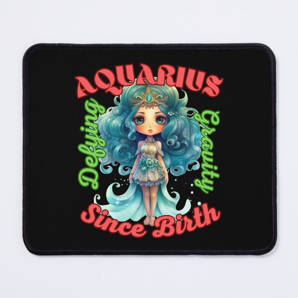 Item preview, Aquarius: Defying Gravity Since Birth. Aquarius astrology designed and sold by ZodiacWonders.