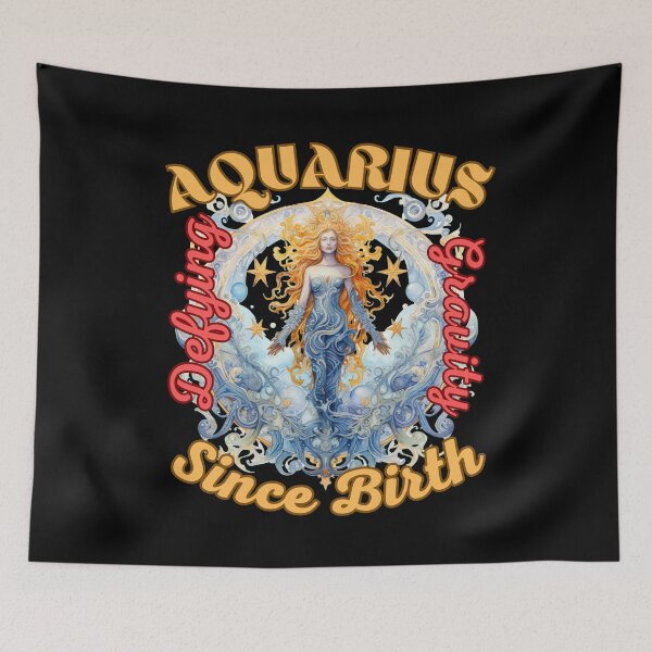 Item preview, Aquarius: Defying Gravity Since Birth. aquarius january designed and sold by ZodiacWonders.