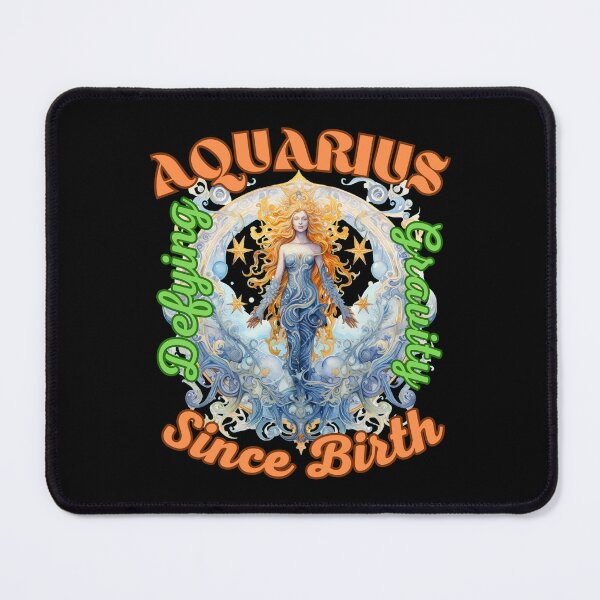 Item preview, Aquarius: Defying Gravity Since Birth. aquarius horoscope designed and sold by ZodiacWonders.
