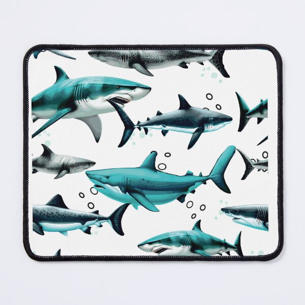 Item preview, White shark. Pool with sharks. designed and sold by Anastasiia Yurevych.