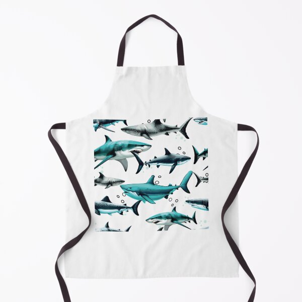Item preview, White shark. Pool with sharks. designed and sold by Anastasiia Yurevych.