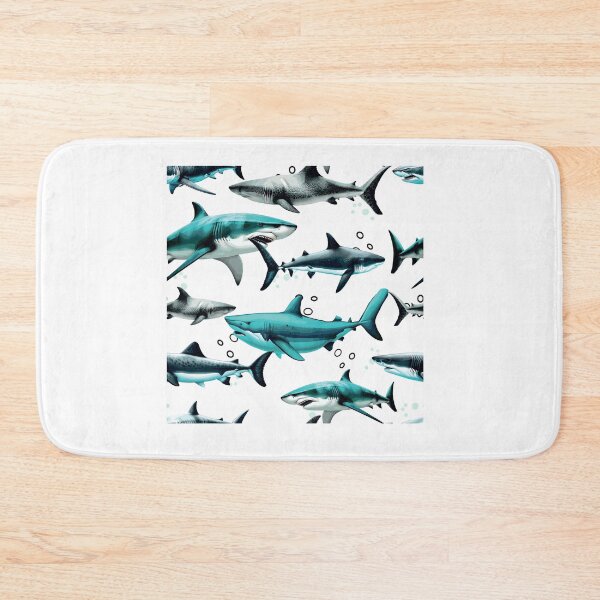 Item preview, White shark. Pool with sharks. designed and sold by Anastasiia Yurevych.