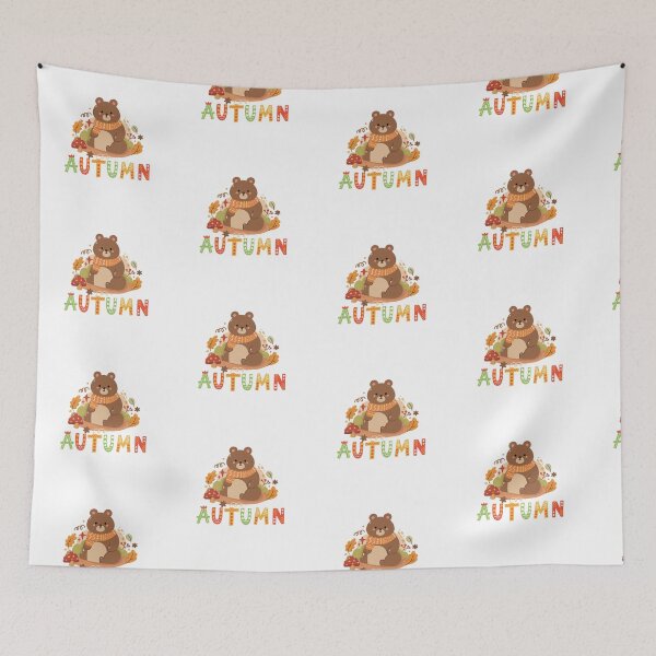 Item preview, Autumn Season Cute Fall Bear  designed and sold by Cauteteesnyc.