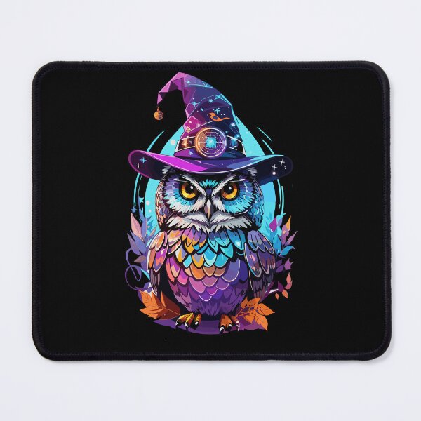Item preview, Holographic Owl in Witch Hat designed and sold by ElCrocodel.