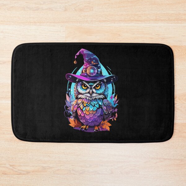 Item preview, Holographic Owl in Witch Hat designed and sold by ElCrocodel.