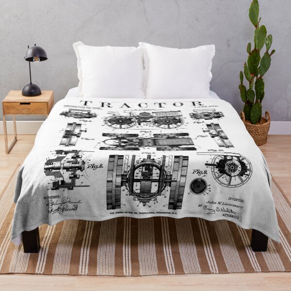 Item preview, Tractor Farmer Farming Classic Vintage Farm Patent Print designed and sold by GrandeDuc.