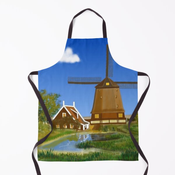 Item preview, A Quiet Place Art, windmill landscape designed and sold by UcanezART.