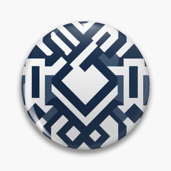 Item preview, Seamless Navy and White Geometric Design designed and sold by aiartbay.