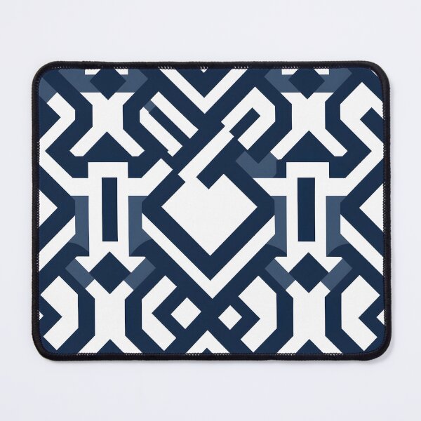 Item preview, Seamless Navy and White Geometric Design designed and sold by aiartbay.