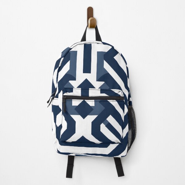 Item preview, Seamless Navy and White Geometric Design designed and sold by aiartbay.