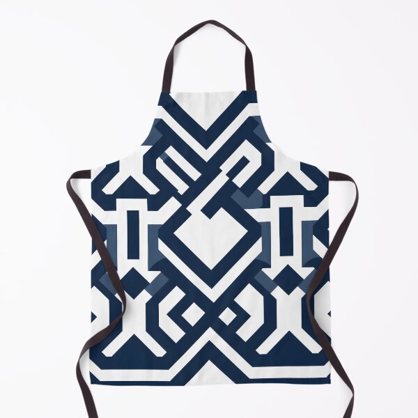 Item preview, Seamless Navy and White Geometric Design designed and sold by aiartbay.