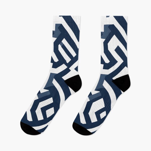 Item preview, Seamless Navy and White Geometric Design designed and sold by aiartbay.