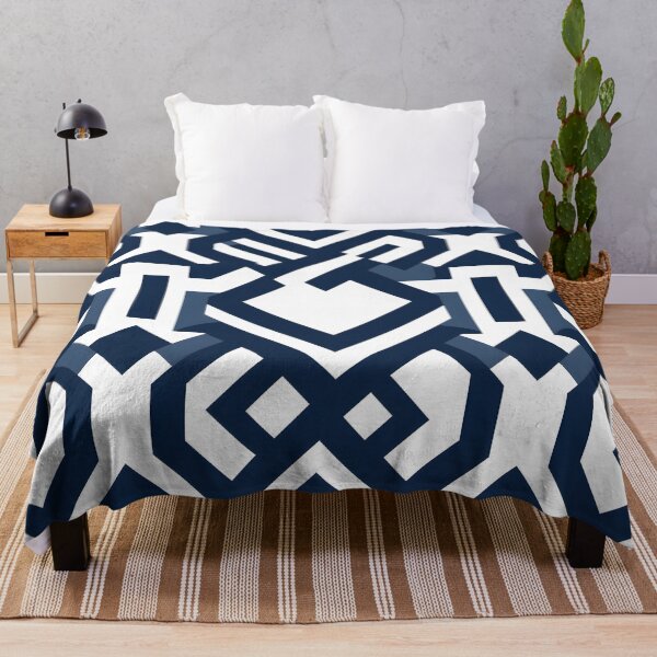 Item preview, Seamless Navy and White Geometric Design designed and sold by aiartbay.