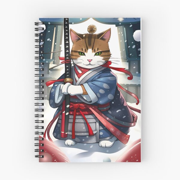 Item preview, Christmas samurai cat. designed and sold by KorArtStudio.