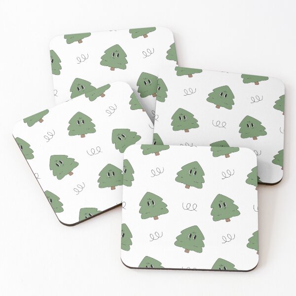 Item preview, Christmas tree groovy retro cute kawaii smiley xmas pattern  designed and sold by TNwandesignart.