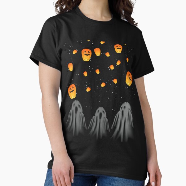 Item preview, Ghost Parade, Haunting Specters Adore Jack-o-Lanterns on a Eerie Night. designed and sold by TomyCrafter.