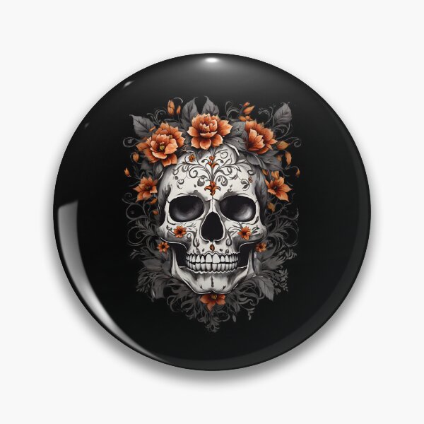 Item preview, Floral Gothic Scull designed and sold by ElCrocodel.