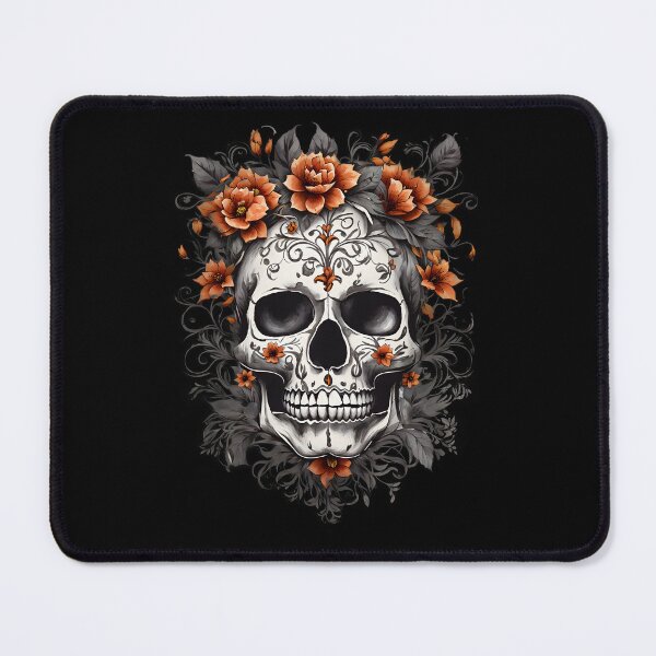 Item preview, Floral Gothic Scull designed and sold by ElCrocodel.