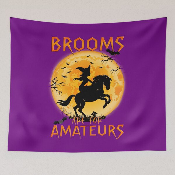 Item preview, Halloween, legends and rituals of brooms, witches, and horses.   designed and sold by JaniceO Art of Digital.