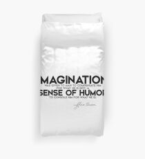 imagination, sense of humor - francis bacon Duvet Cover
