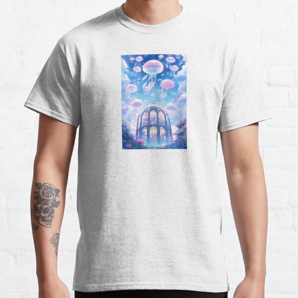 Underwater World with Jellyfishes – Landscape inspired by Studio Ghibli Classic T-Shirt