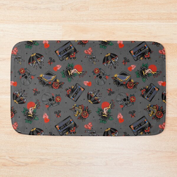 Item preview, Traditional tattoo colorful pattern gray designed and sold by suairedesign.