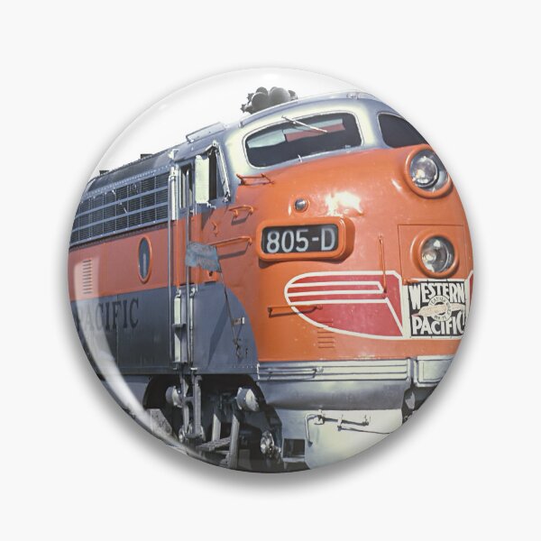 Item preview, California trains railway stickers orange railway locomotive designed and sold by frikitren.