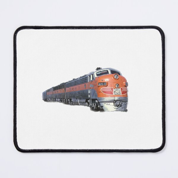 Item preview, California trains railway stickers orange railway locomotive designed and sold by frikitren.