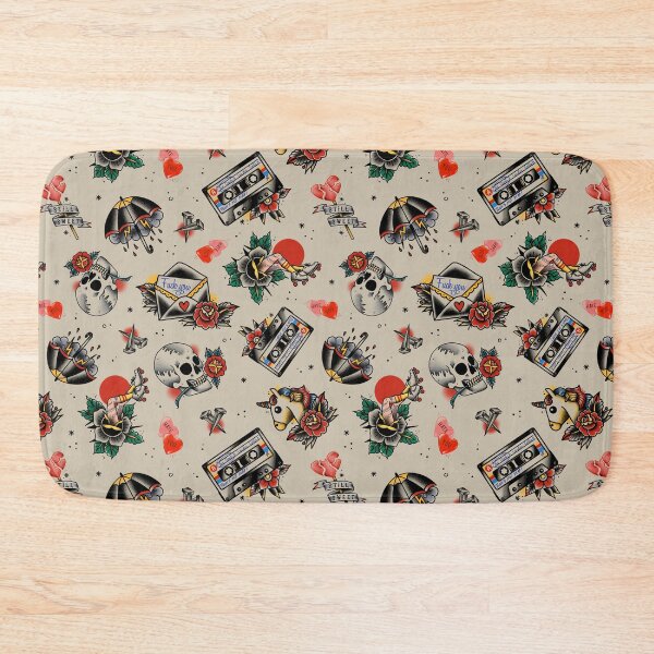Item preview, Traditional tattoo colorful pattern designed and sold by suairedesign.