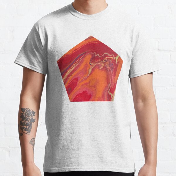 Sunset Geode Acrylic Painting Classic T-Shirt