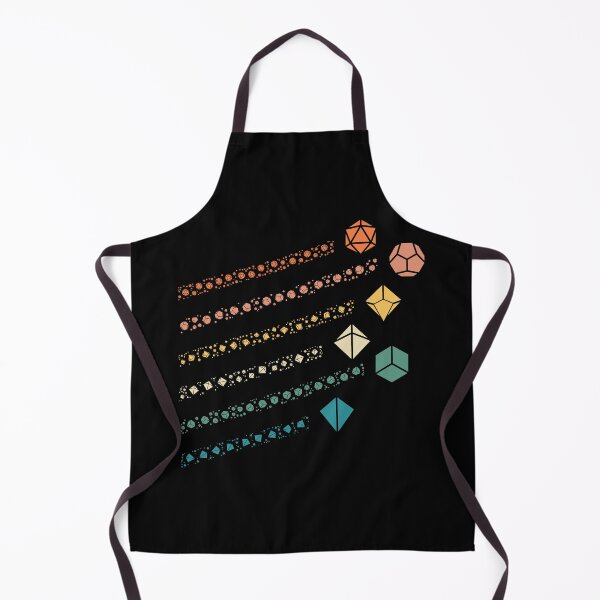 Item preview, Polyhedral Dice with Retro Dice Trails Tabletop RPG designed and sold by pixeptional.