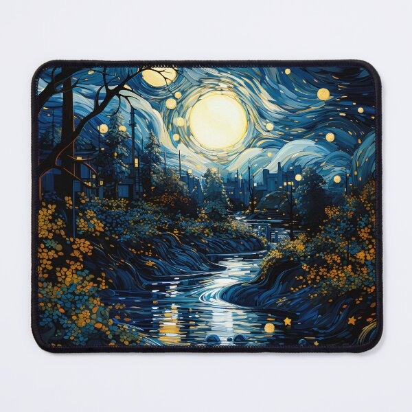 Item preview, Sunrise, or sunset, in a forest drawn by an impressionist designed and sold by PetroliniVideo.