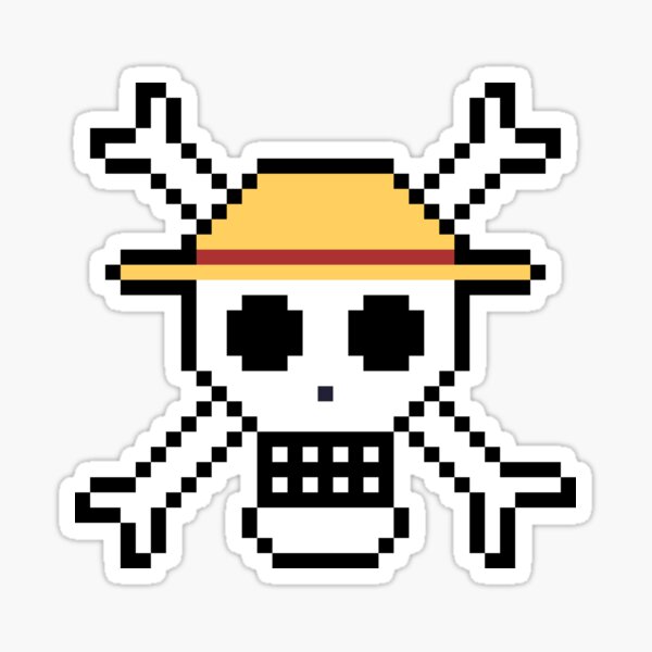 Pegatinas One Piece 16x11cm Hat Skulls