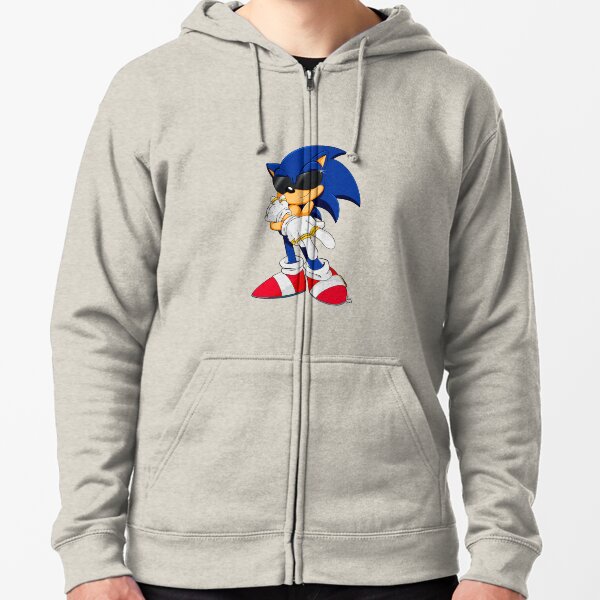 Sonic the hedgehog hot sale zip up hoodie