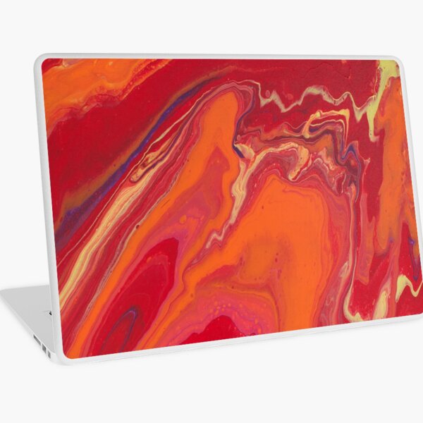 Sunset Geode Acrylic Painting Laptop Skin
