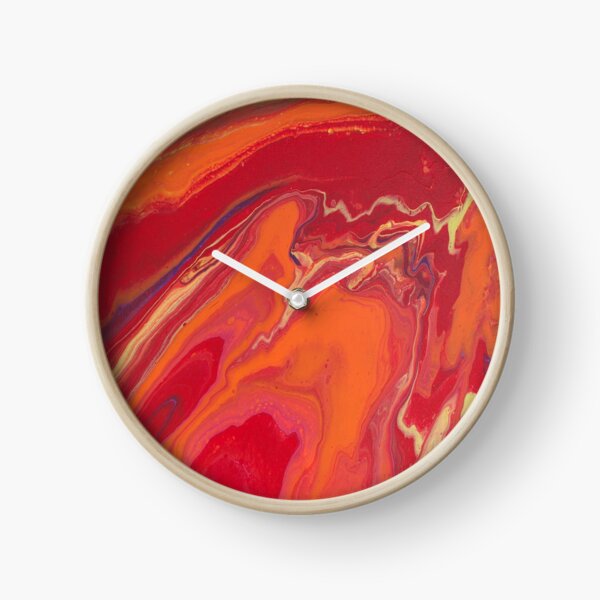 Sunset Geode Acrylic Painting Clock