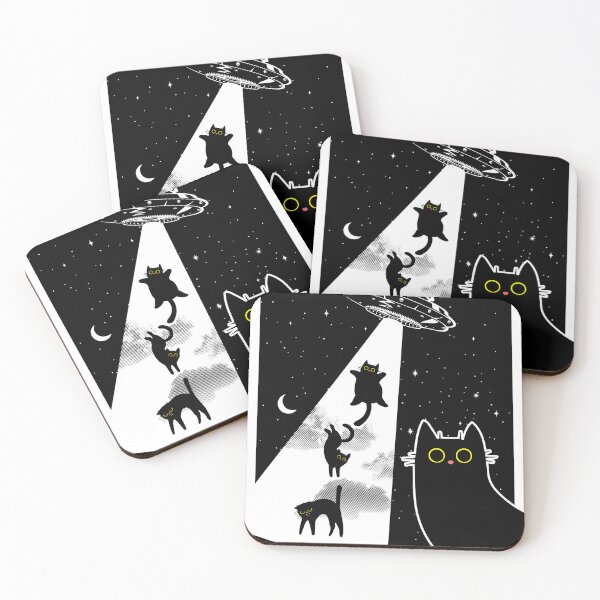 Item preview, Funny Cats With Alien UFO Spaceship. Funny Cat Lovers designed and sold by ahmed2751989.
