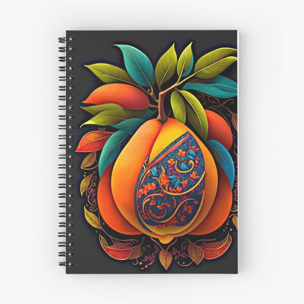 Item preview, "Vibrant 2D Mango Artwork: A Logo That Pops on a Black Background" designed and sold by Best-Art-32.