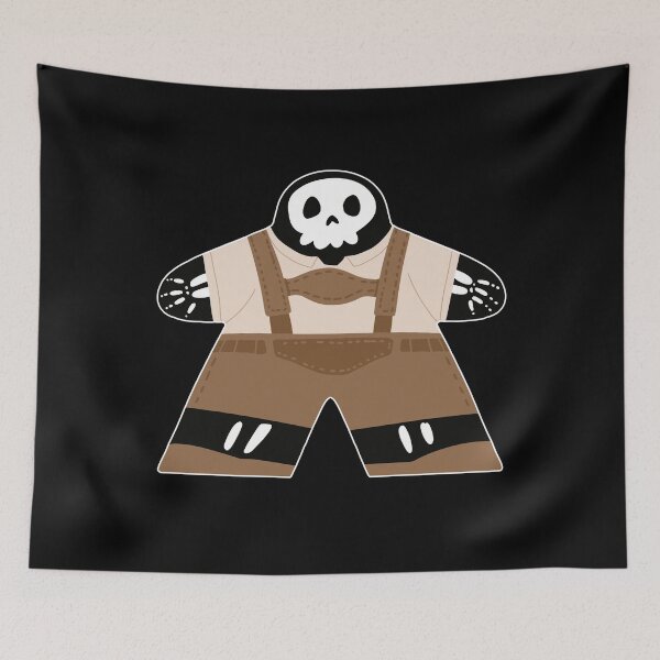 Item preview, Oktober-Meeple Skeleton. Oktoberfest Costume | Gaming Enthusiast T-shirt. Board game meeples in costume designed and sold by Zanda-Nerd-Shop.