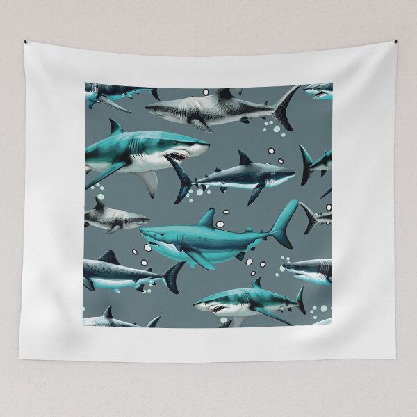Item preview, Blue shark. Killer shark. designed and sold by Anastasiia Yurevych.